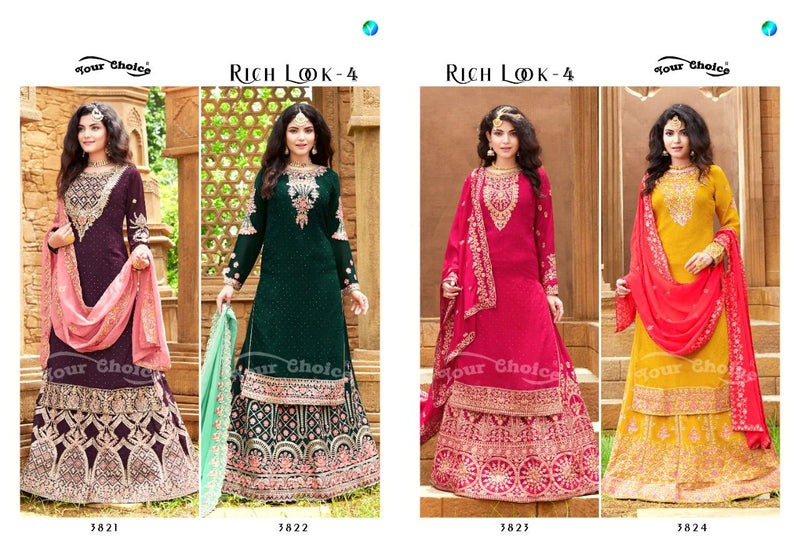 Your Choice Rich Look Vol 4 Blooming Georgette Salwar Suit