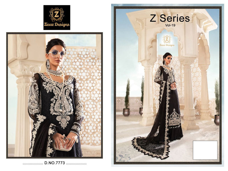Ziaaz Z Series Vol 19 Georgette With Heavy Embroidery Work Stylish Designer Pakistani Party Wear Salwar Kameez