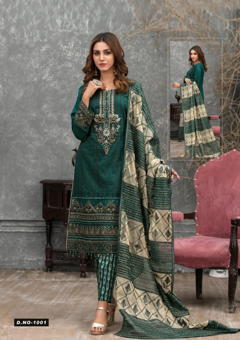 Hala Zafira Pure Cotton With Printed Work Stylish Designer Casual Look Salwar Kameez