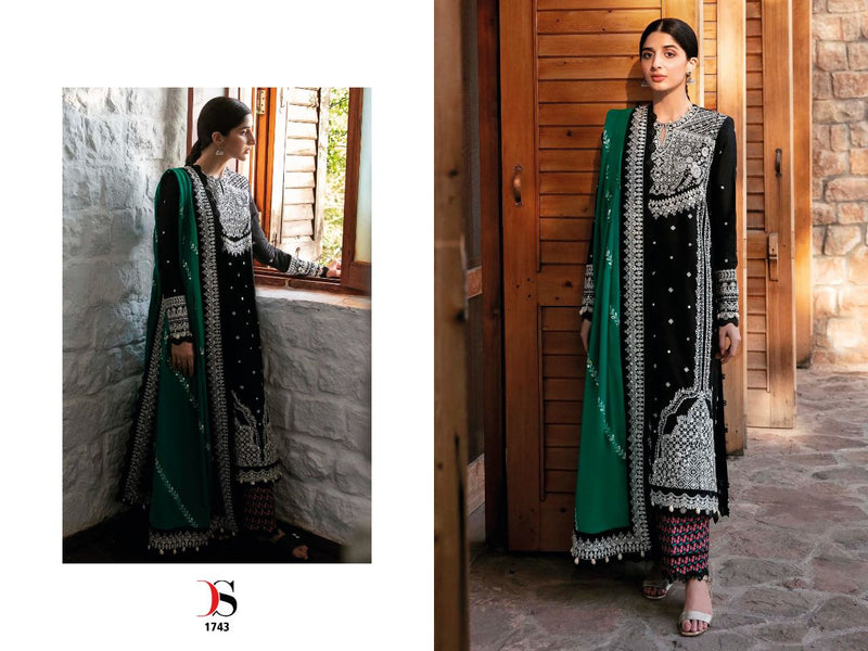 Deepsy Suit Dno 1741 To 1745 Cotton With Heavy Embroidery Stylish Designer Party Wear Salwar Kameez