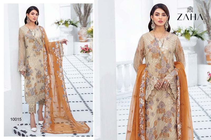 Zaha Ramsha Vol 1 Georgette Pakistani Style Wedding Wear Salwar Kameez With Heavy Embroidery