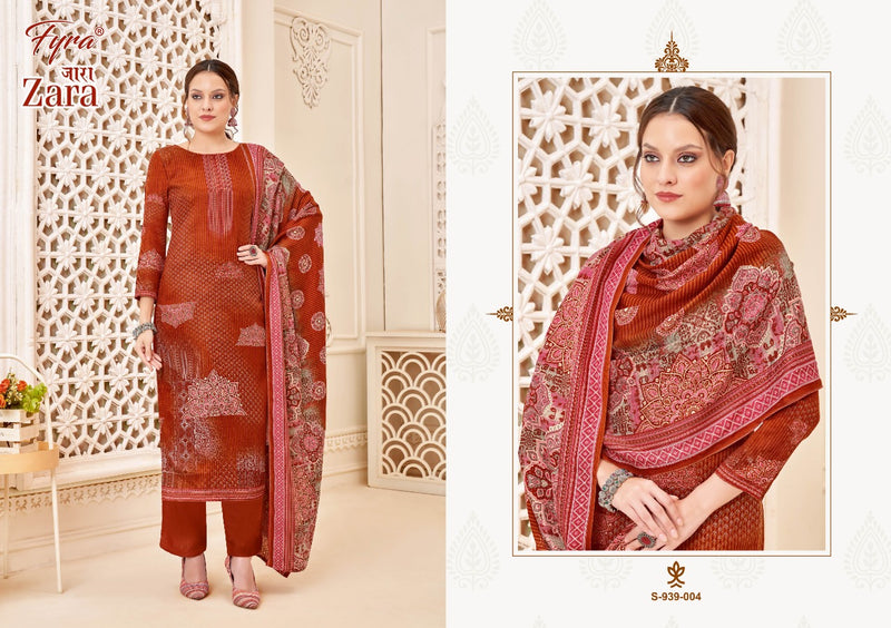 Fyra Zara Pashmina With Fancy Printed Work Stylish Designer Party Wear Salwar Kameez