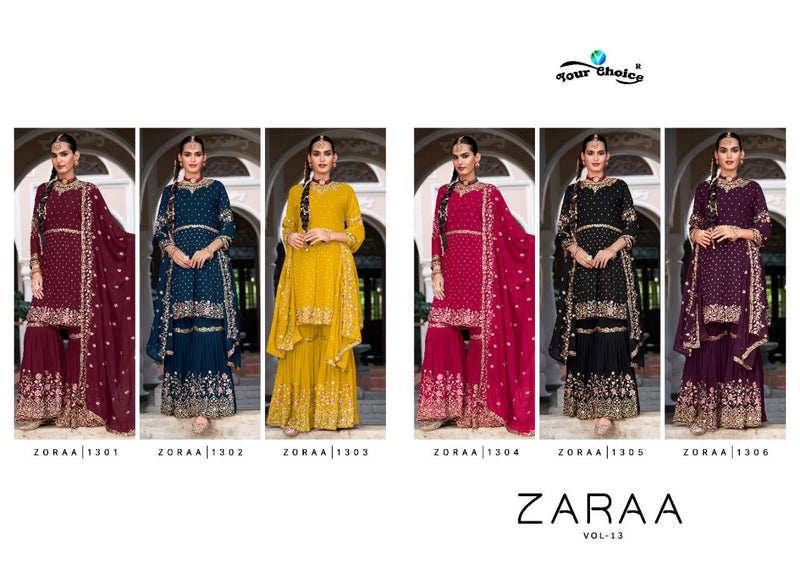 Your Choice Zaraa Vol 13 Georgette Fancy Designer Partywear Salwar Kameez