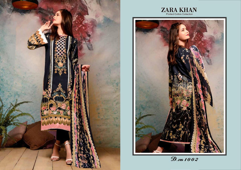 Zara Khan Karachi Printed Cotton Daily Wear Salwar Kameez