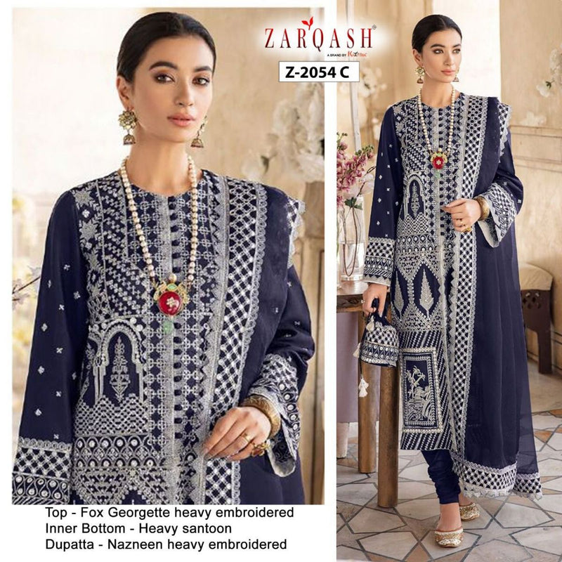 Zarqash Wistria Z 2054 ToZ 2054 E Lawn Cotton  Pakitani Wear Salwar Suit