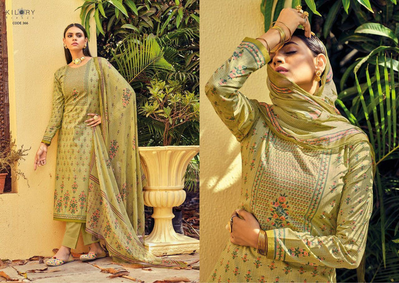 Kilory Trends Zinab Cambric Cotton Party Wear Salwar Suits With Fancy Embroidery