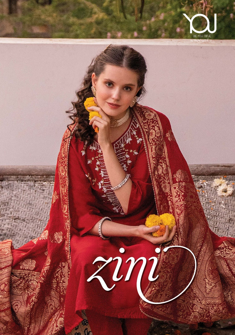 Wanna Zini Silk With Heavy Beautiful Work Stylish Designer Attractive Look Fancy Kurti