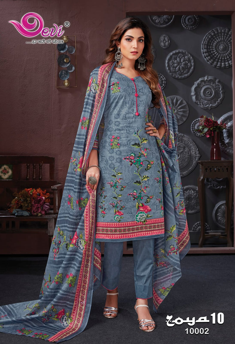 Devi Fashion Zoya Vol 10 Cotton Printed Designer Salwar Kameez