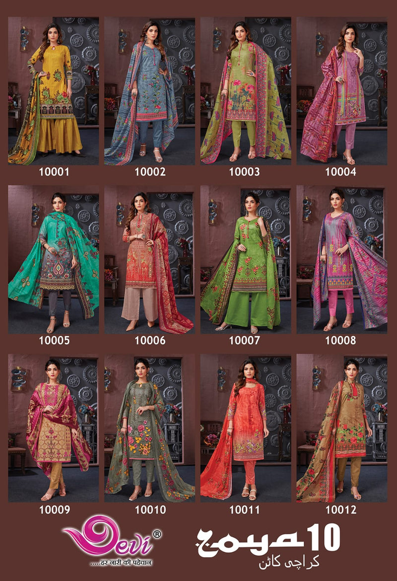 Devi Fashion Zoya Vol 10 Cotton Printed Designer Salwar Kameez