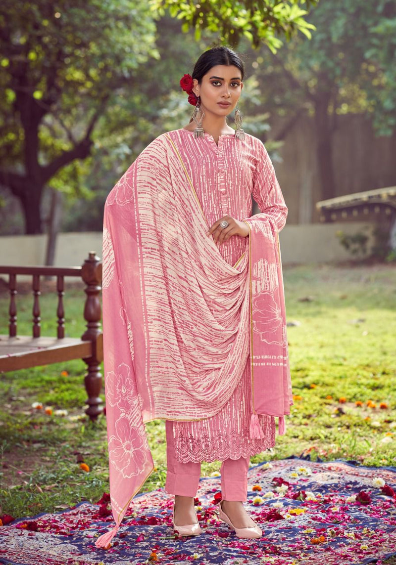 Shurooq Zubi Muslin Party Wear Embroidered Salwar Suits With Digital Print