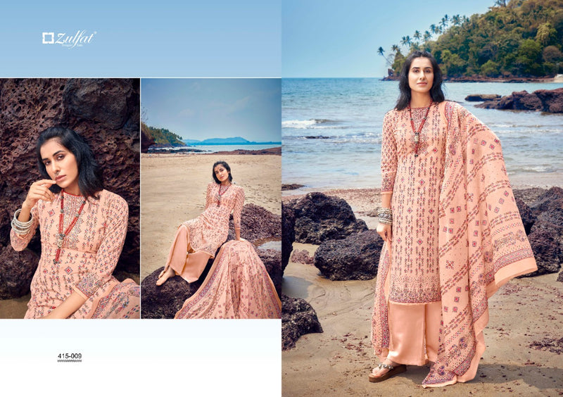 Zulfat Designer Suits Maria Cotton Fancy Printed Festive Wear Salwar Kameez