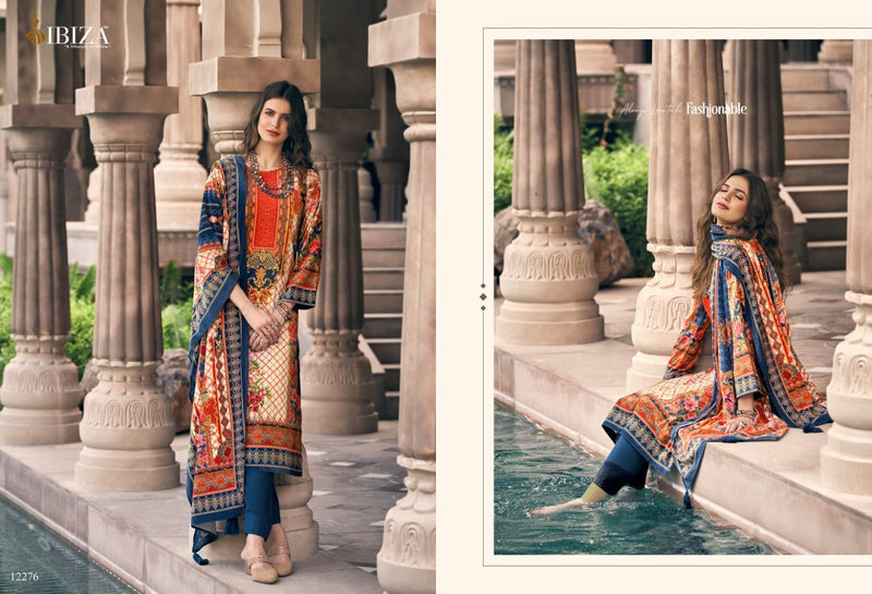 Ibiza Zurine Velvet With Printed Work Stylish Designer Pakistani Party Wear Salwar Kameez