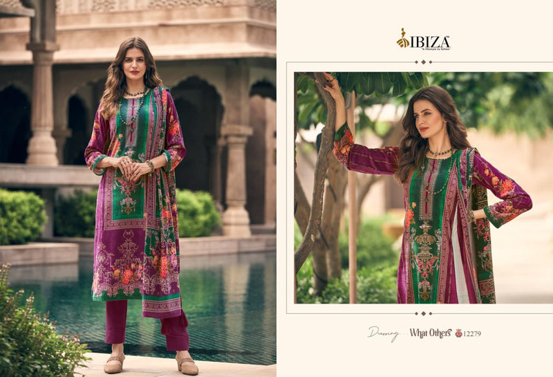 Ibiza Zurine Velvet With Printed Work Stylish Designer Pakistani Party Wear Salwar Kameez