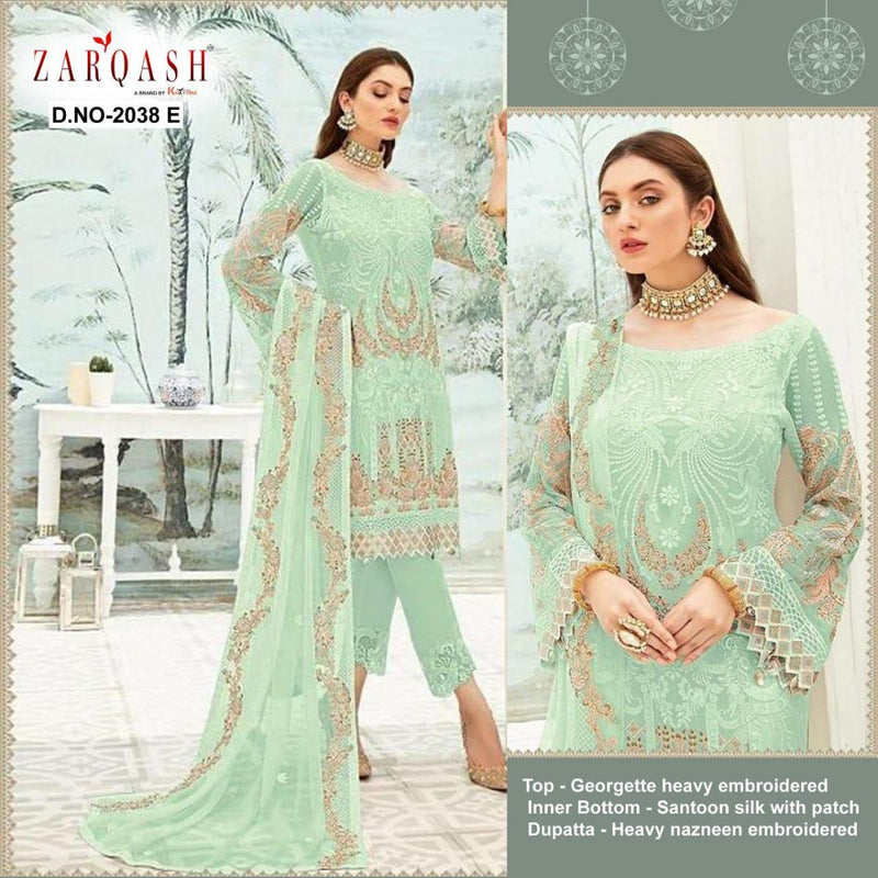 Zarqash Noor Heavy Georgette With Fancy Embroidery Work Exclusive Designer Pakistani Salwar Kameez