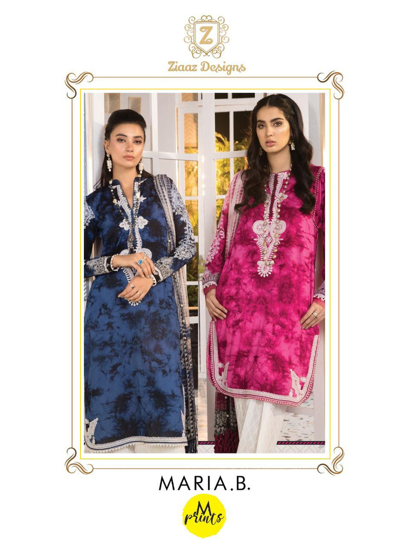 Ziaaz Design M Print Maria B Cotton With Printed Exclusive Designer Casual Wear Salwar Suits