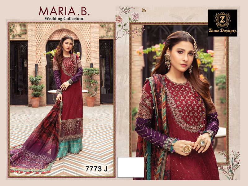 Ziaaz Designs Maria B Weadding Collection Embroidery Work