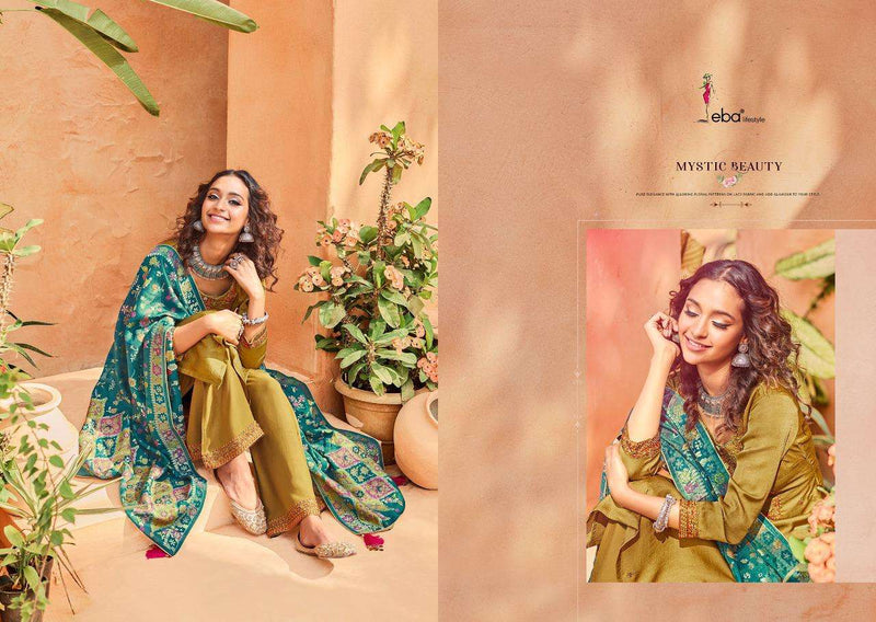 Zora By Eba Lifestyle Silk With Embroidery Work Fancy Casual Wear Pakistani Salwar Suits