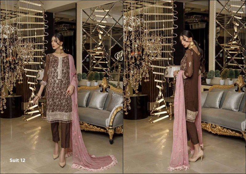 Zs Textile Meraki Vol 2 Heavy Embroidered Chiffon Designer Pakistani Salwar Kameez
