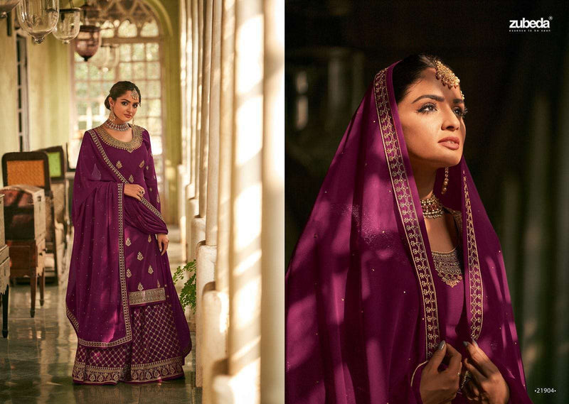 Zubeda Saiyara Georgette Designer Bridal Wear Salwar Kameez