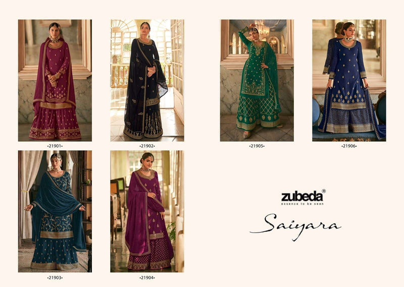 Zubeda Saiyara Georgette Designer Bridal Wear Salwar Kameez