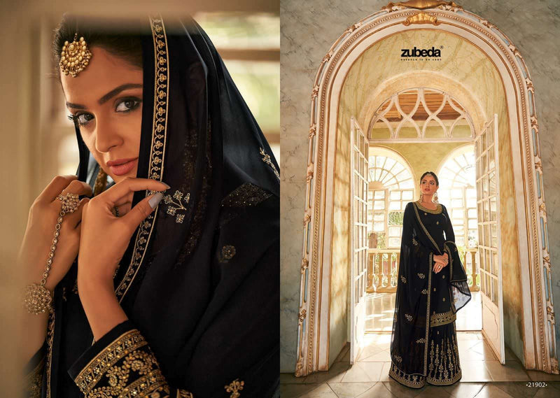 Zubeda Saiyara Georgette Designer Bridal Wear Salwar Kameez