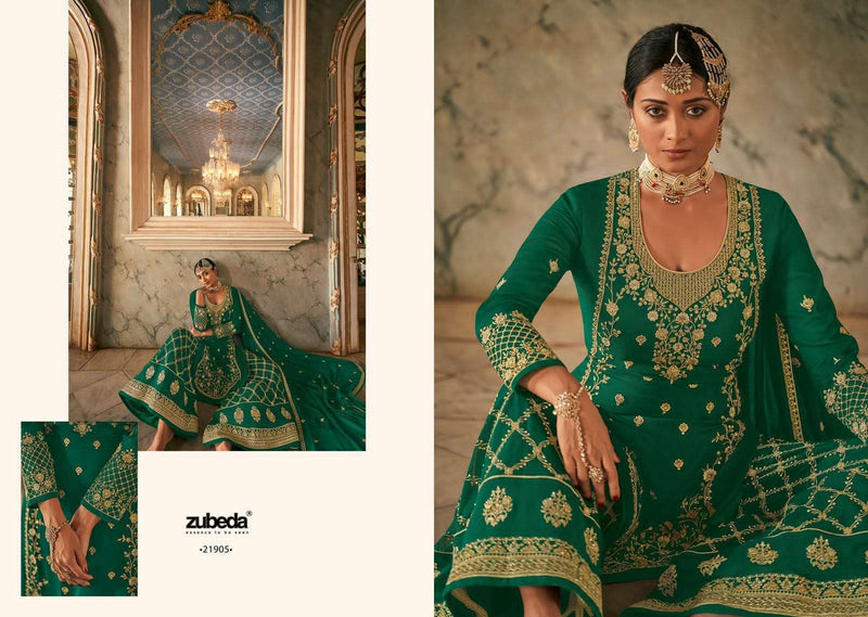 Zubeda Saiyara Georgette Designer Bridal Wear Salwar Kameez
