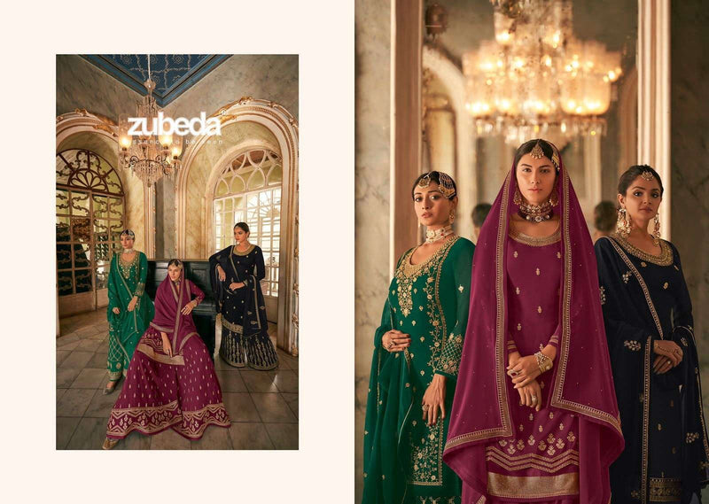 Zubeda Saiyara Georgette Designer Bridal Wear Salwar Kameez