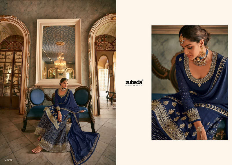 Zubeda Saiyara Georgette Designer Bridal Wear Salwar Kameez