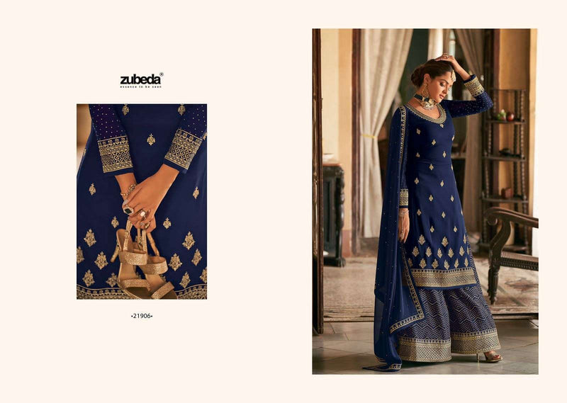 Zubeda Saiyara Georgette Designer Bridal Wear Salwar Kameez