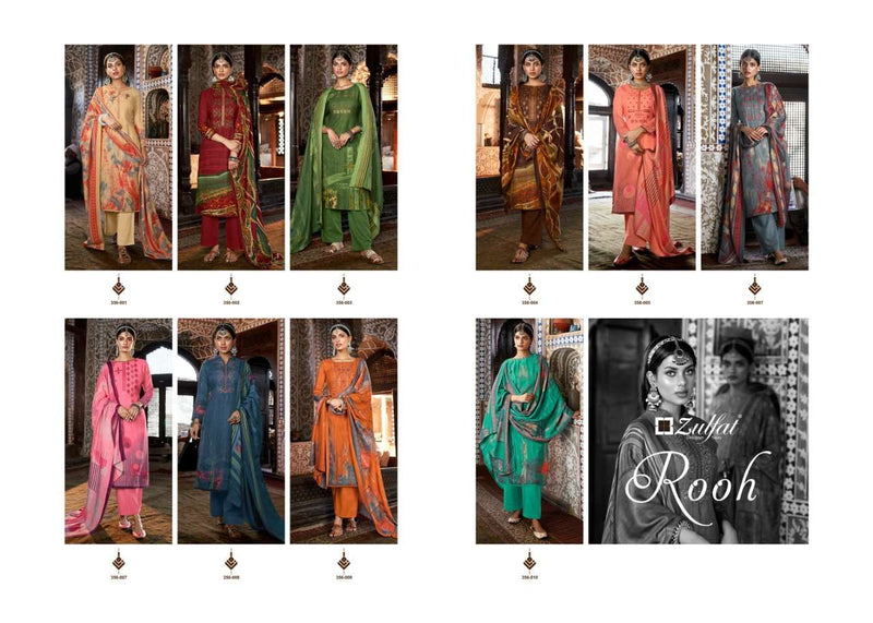 Zulfat Designer Launching Rooh Pashmina Digital Style Print Salwar Suit