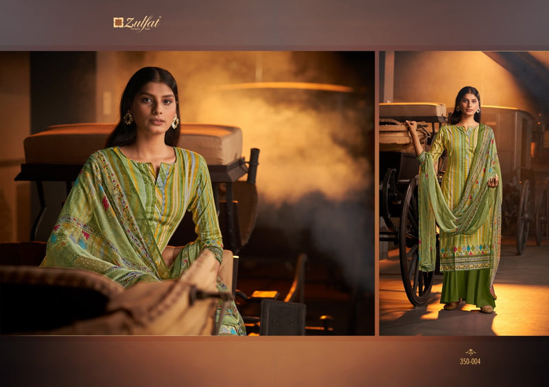 Zulfat Designer Presents By Advika Cotton Digital Prints Fancy Look Heavy Designer Casual Wear Salwar Suits