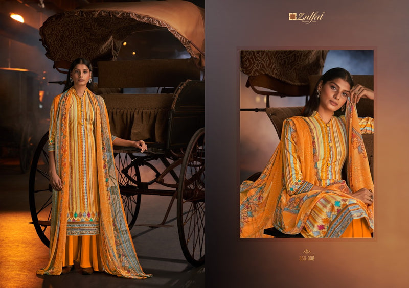 Zulfat Designer Presents By Advika Cotton Digital Prints Fancy Look Heavy Designer Casual Wear Salwar Suits
