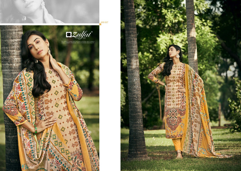 Zulfat Designer Suits Hayaat Pure Crepe Exclusive Digital Print Salwar Suit