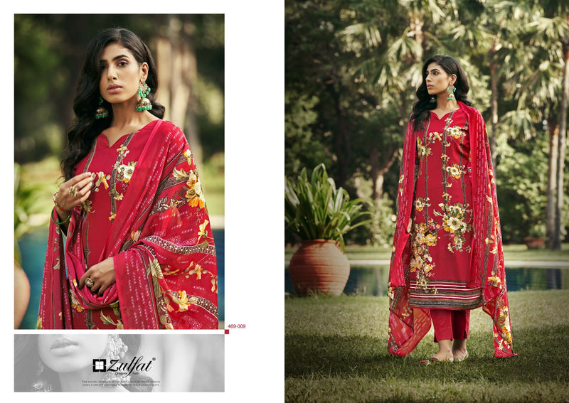 Zulfat Designer Suits Hayaat Pure Crepe Exclusive Digital Print Salwar Suit