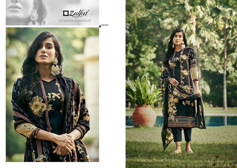 Zulfat Designer Suits Hayaat Pure Crepe Exclusive Digital Print Salwar Suit