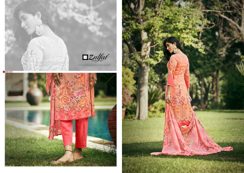 Zulfat Designer Suits Hayaat Pure Crepe Exclusive Digital Print Salwar Suit