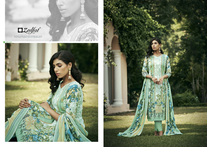 Zulfat Designer Suits Hayaat Pure Crepe Exclusive Digital Print Salwar Suit