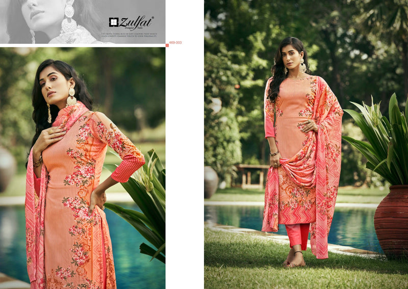 Zulfat Designer Suits Hayaat Pure Crepe Exclusive Digital Print Salwar Suit