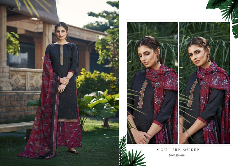 Zulfat Designer Suit Daisy Jam Jaquard Soft Cotton Kashmiri Style Work Salwar Kameez