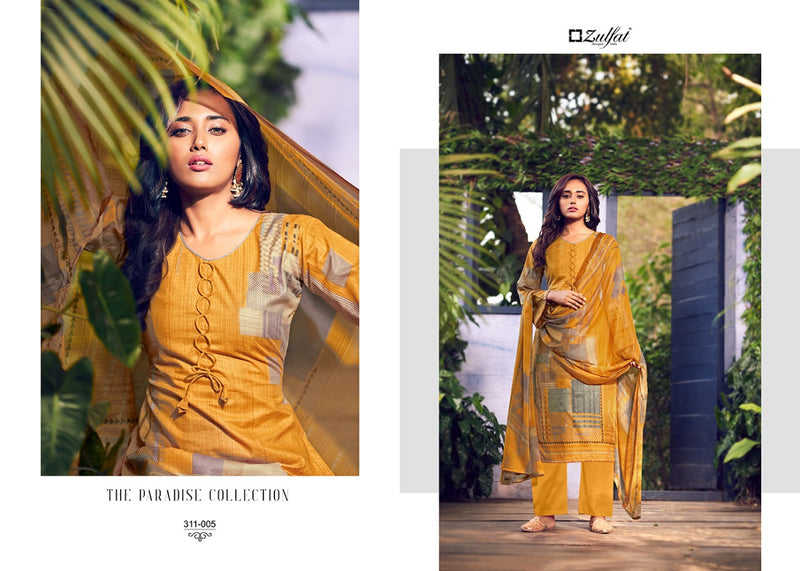 Zulfat Designer Suit Navika Pure Cotton Digital Print Casual Wear Salwar Kameez