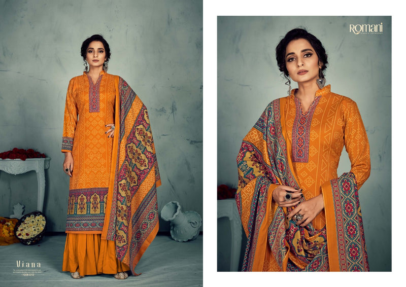 Zulfat Designer Suit Romani Viana Heavy Spun Digital Print With Swarosky Work Salwar Kameez