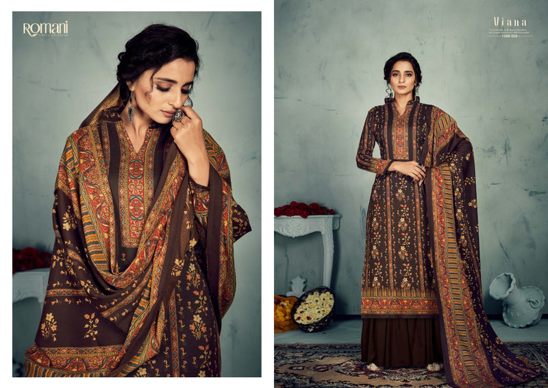 Zulfat Designer Suit Romani Viana Heavy Spun Digital Print With Swarosky Work Salwar Kameez