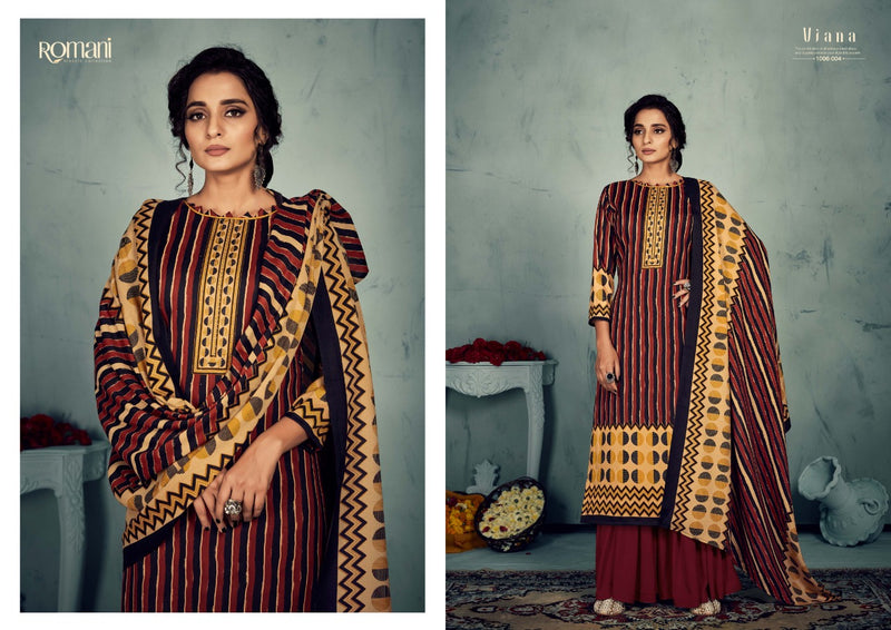 Zulfat Designer Suit Romani Viana Heavy Spun Digital Print With Swarosky Work Salwar Kameez