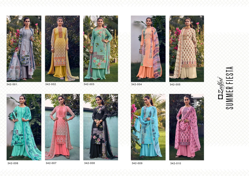 Zulfat Designer Summer Fiesta Cotton Print Daily Wear Salwar Suit