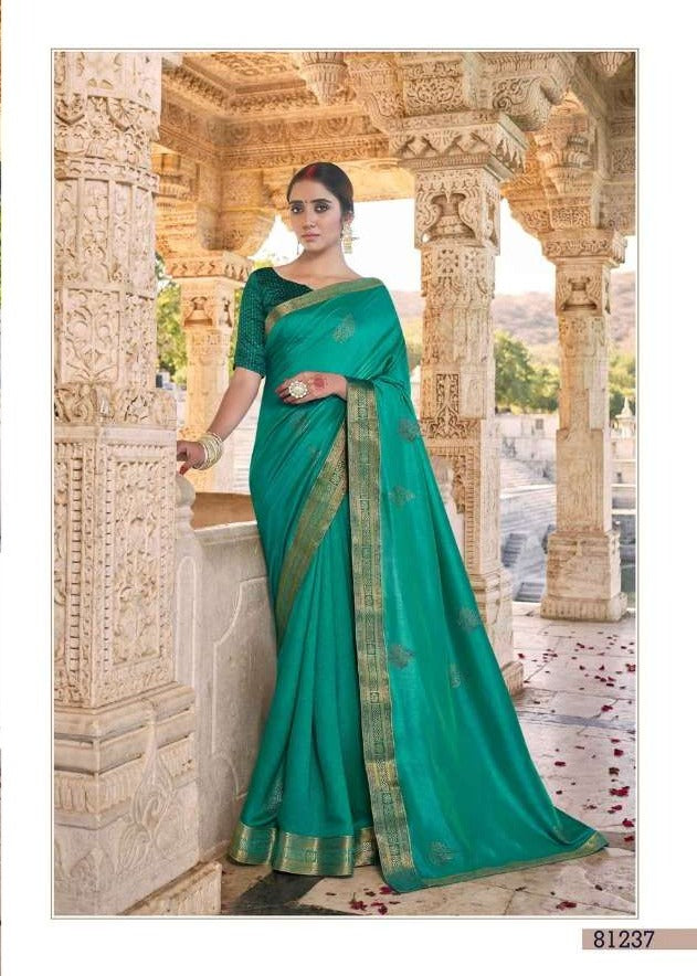 Right Women Designer Riddhi Vichitra Silk Simple Wear Saree