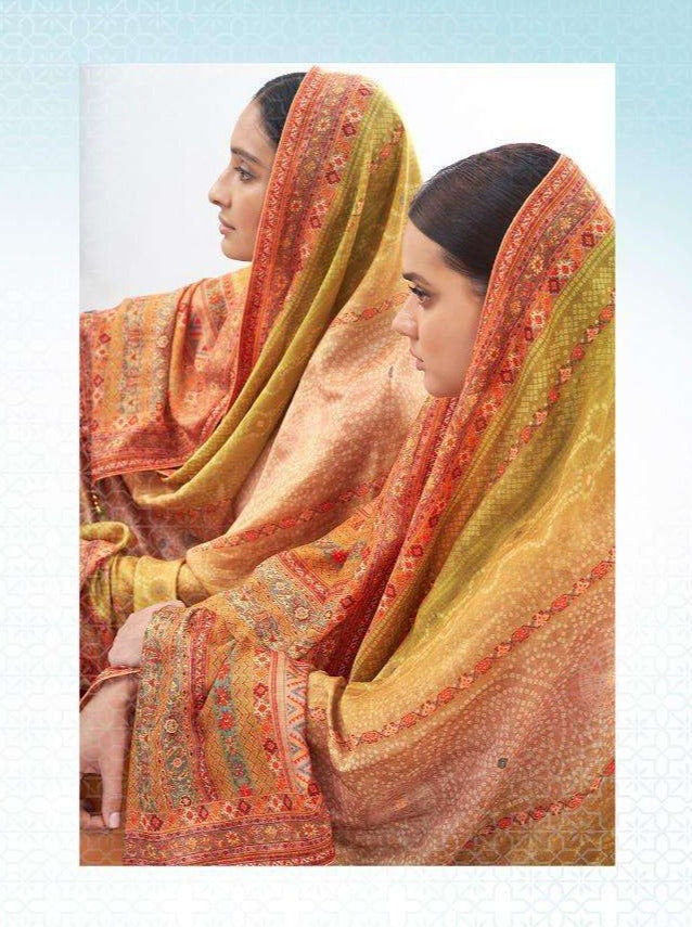 Mor Bagh Bandhan Tussar Silk Fancy Work Salwar Kameez