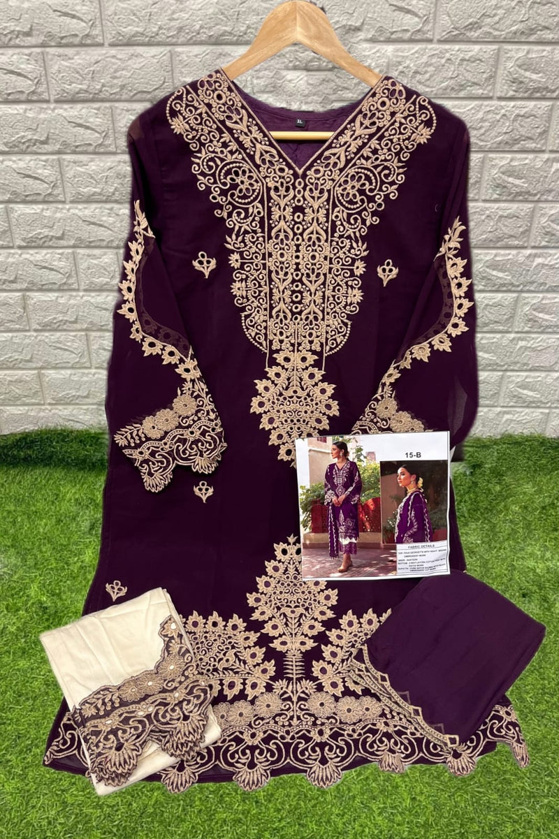 Aarhtm Dno 15 A to E Georgette With Heavy Embroidery Stylish Designer Pakistani Party Wear Salwar Suit