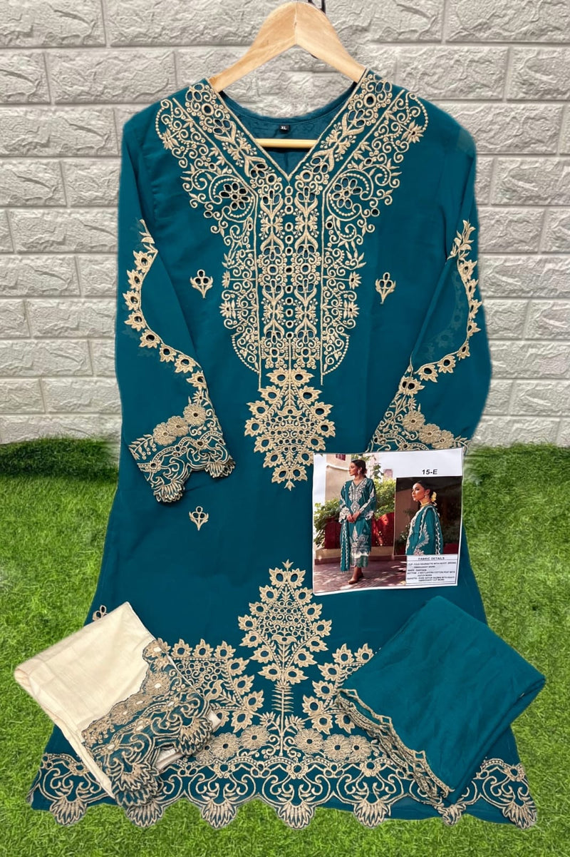 Aarhtm Dno 15 A to E Georgette With Heavy Embroidery Stylish Designer Pakistani Party Wear Salwar Suit