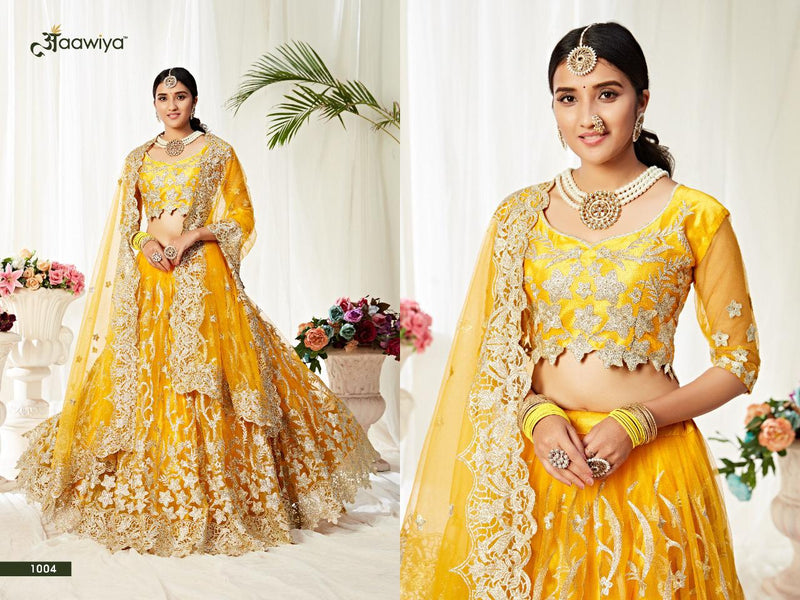 Aawiya Agnilekha Vol 1 Dno 1004 Heavy Net Stylish Designer Wear Lehenga