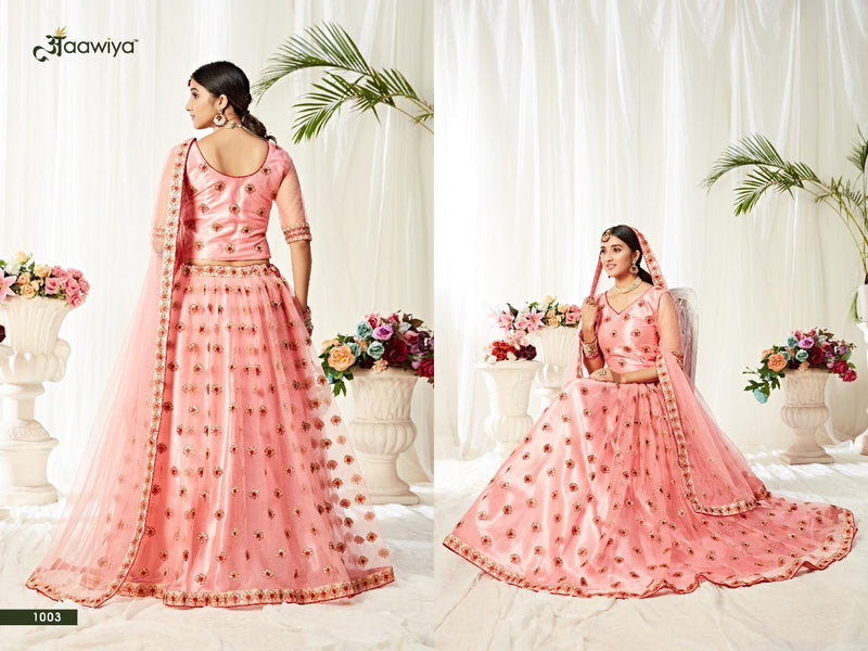 Aawiya Agnilekha Vol 1 Dno 1002 Heavy Net Stylish Designer Wear Lehenga